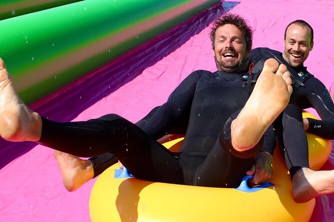 A monster 360ft long slip and slide session in BUDE, Cornwall - Safety, staff energy, and the way the team keeps it fun