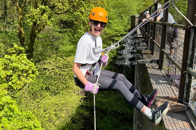 Abseil Experience - Millersdale Derbyshire Peak District - Millers Dale viaduct abseil, in plain terms (2 hours)
