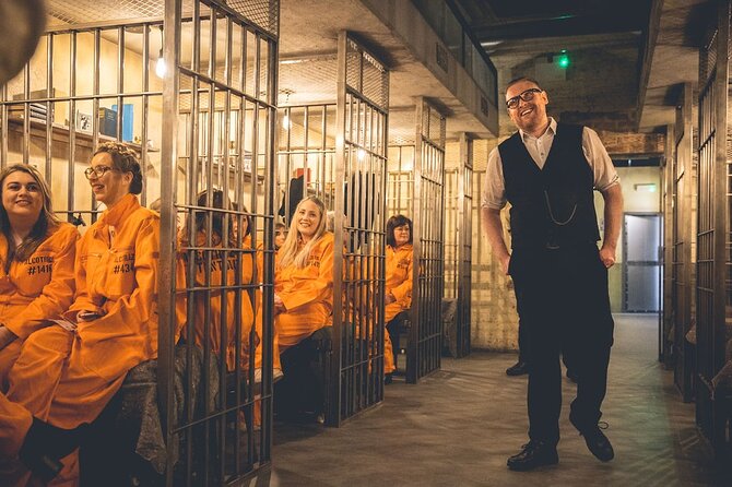Alcotraz Prison Cocktail Experience in Liverpool - The show beats: prison cards, missions, and time behind bars