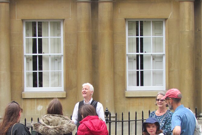 Bad of Bath fun Walking Tour of Bath - Entering Bath’s Circus, with stories behind the stone