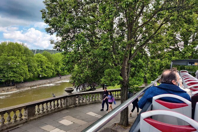 Bath Tootbus Hop-on Hop-off Sightseeing Bus Tour - Skyline Tour: Great Pulteney Street views up to Prior Park