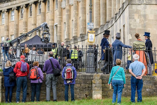 Bridgerton Walking Tour of Filming Locations & Storylines - Bath - Meet at Abbey Hotel, then get moving fast