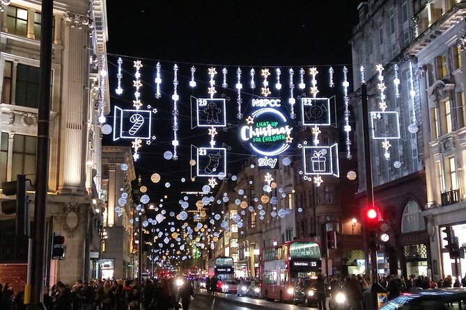 Christmas Lights Open-Top Bus Tour - Green Park Launch, Waterloo Bridge Views, and a One-Hour Mission