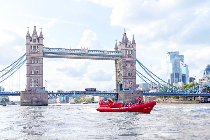 High-Speed Thames River Speedboat in London - The Floating Royal Naval Museum and a Different Kind of View