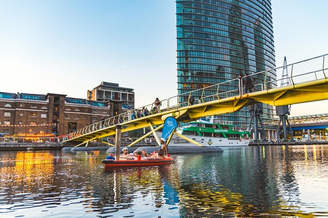 Hot Tub Boat Tour in London - London's most unique tour - Stop 1: West India Docks and the Docklands Feel You Can Only Get Here