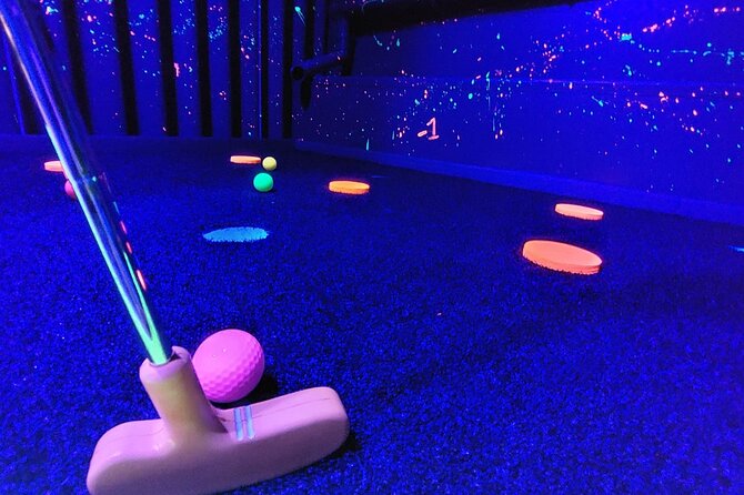 Indoor Illuminated 9 Hole Golf in Matlock Bath Peak District - Key Things That Make Bonkers Illumination Golf Fun