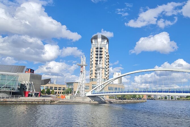 Inspirational guided walking tour of Media City & The Quays - Stop two: Canal banks and the 19th-century engineering wow factor