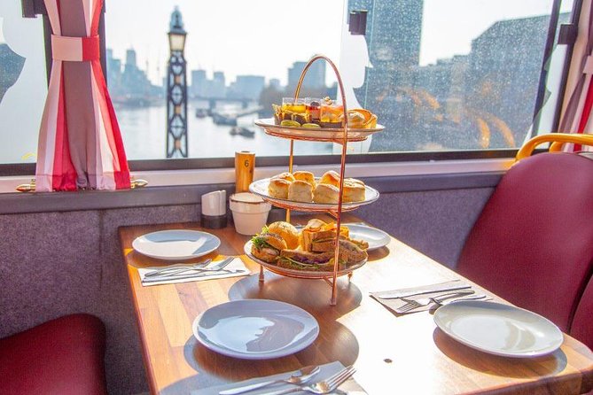 London Afternoon Tea Bus and Panoramic Tour on Lower Deck - Afternoon tea on the move: sandwiches, scones, mini pastries