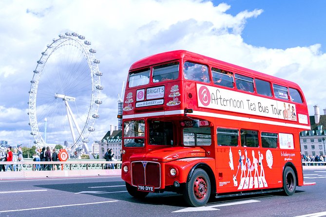London: Afternoon Tea Bus Tour - 1960s Routemaster Bus - How the tea works on a moving Routemaster