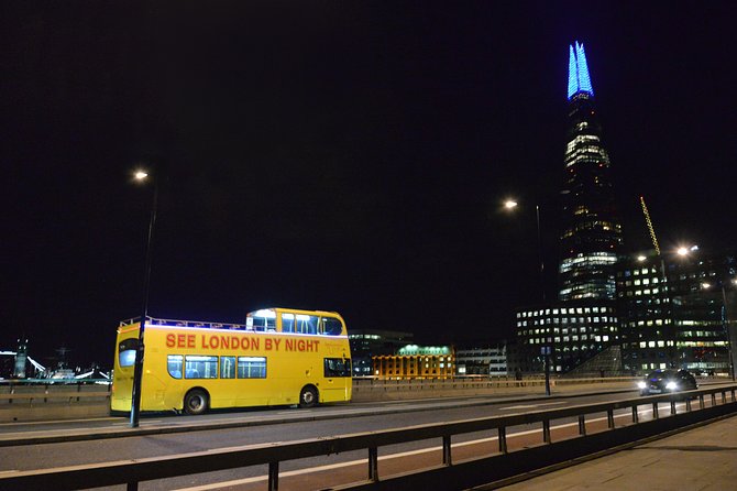 London by Night Sightseeing Tour - Open Top Bus - Westminster lights: Parliament and Westminster Abbey by spotlight