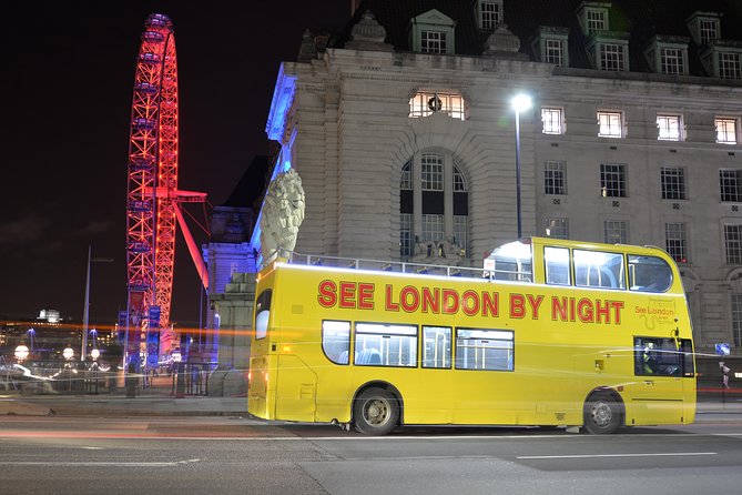 London by Night Sightseeing Tour - Open Top Bus - Thames River by night, why the river route matters
