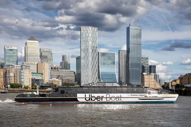 London: IFS Cable Car + Uber Boat One Way River Thames Cruise - A traffic-free way to see London from water and air