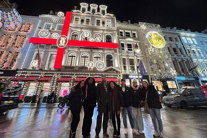 London Magical Christmas Walking Tour with Guide - Carnaby Street butterflies: when the neon turns into a photo mission