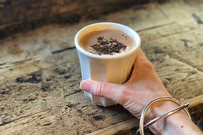 Mayfair Chocolate Tour - Tastings, Water, and the Start with Pastry and Hot Chocolate