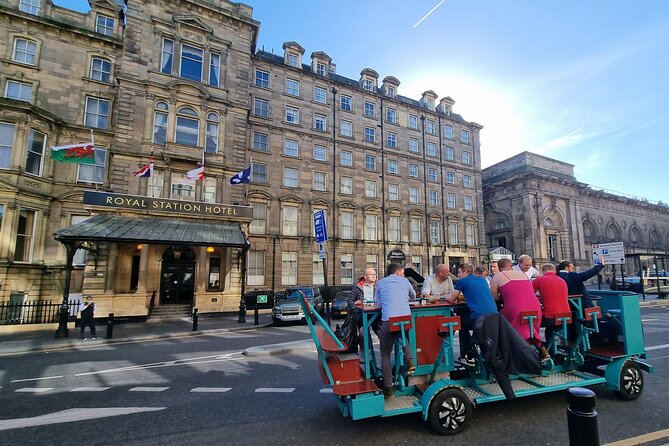 Newcastle beer or prosecco bike tour - The route you ride: Eldon Square, Monument, Old Train Station, city center