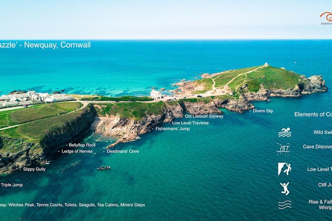 Newquay Coasteering x Cornish Wave | Original Since 2012 - Jumps, Whirlpools, Caves, and the Coastline Up Close