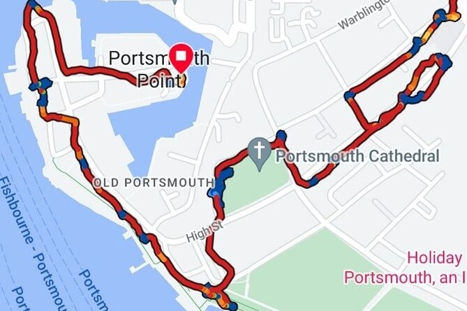 Old Portsmouth Historical Walking Tour - an infernal den of Diabolical Demons - Stop 2: Spice Island, myths of Portsmouth Point, and the lawless past under today’s fun