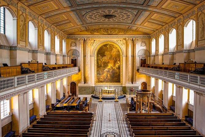 Old Royal Naval College - home to the Painted Hall, Greenwich - Helios Exhibition and other short-term light art: when the show runs, add time
