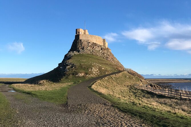 Pilgrims' Path walk across the sands to Holy Island - Holy Island time, castle views, and what you actually do there