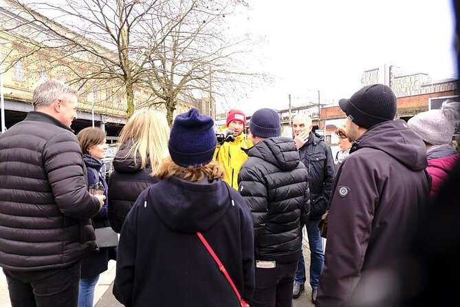 Rock and Goal Manchester Walking Tour - The Whiskey Jar stop, big names, and a wall of whisky