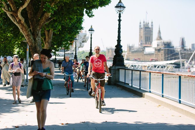 Secrets of London Bike Tour: Thames, Tower Bridge, and Market - Tower Bridge and the City skyline, including views toward the Shard