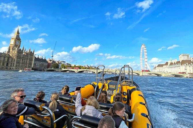 Speedboat Sightseeing: Embankment OR Westminster Pier -45 Minutes - Crew personalities, from Justin and George to Ed and Dennis
