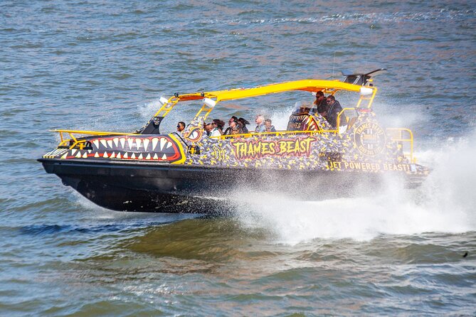 Speedboat 'THE THAMES BEAST' from Tower Millennium Pier - 40 mins - The O2, Thames Barrier, and the engineering story you might not expect