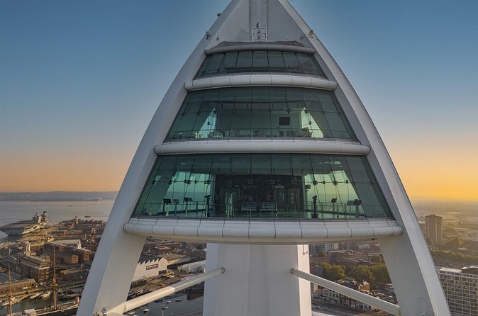 Spinnaker Tower Portsmouth All Day Admission Ticket - All-day return access plus Gunwharf Quays: build a relaxed Portsmouth loop