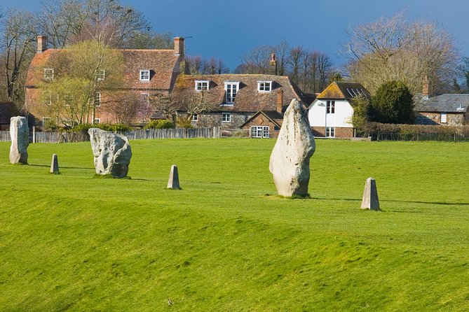 Stonehenge and The Stone Circles of Avebury Day Trip from London - West Kennet Long Barrow and the Silbury Hill view