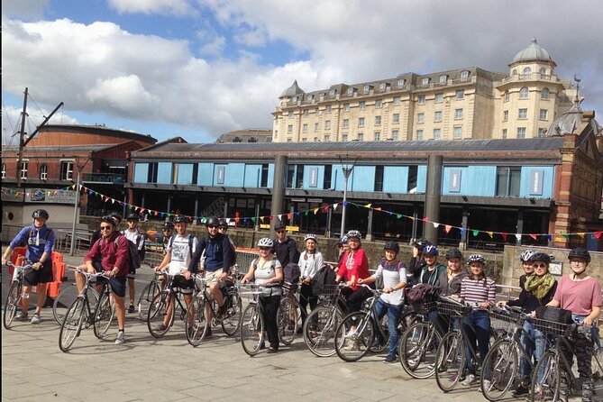 The Best of Bristol Bike Tour - Art focus: seeing two Banksy murals on a real harbour route