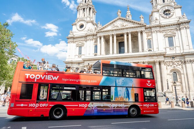 TopView® 24 Hr Hop on Hop off Bus Tour with River Cruise & Walks - Marble Arch to Trafalgar Square: west-end orientation that saves time