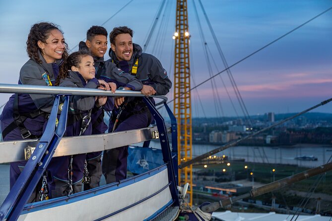 Up at The O2:Twilight Climb with Guided Tour with Panoramic Views - Guides, group size, and how the fun stays attached to safety