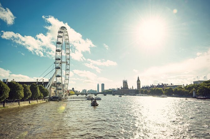 Vintage London Bus Tour Including Cruise with London Eye Option - The Thames cruise from Tower pier to the London Eye area