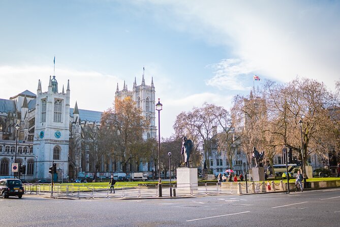 Winston Churchill & London in World War II Walking Tour - Parliament Square and Westminster Abbey: democracy on one side, survival on the other